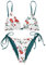 UMIPUBO Bikini Damen Set Sexy Zweiteiler Bademode Triangel Neckholder Verstellbare Bikinioberteil Niedrige Taille Tanga Bikinihose Badebekleidung(Weiß,M)