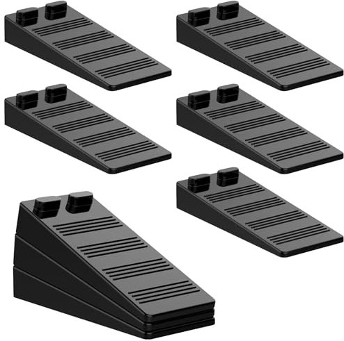 FERRGIA 8 Stück Türstopper Keil aus Gummi,Höhenverstellbar,Rutschfest & Kratzfest–Ungiftig Kein Unangenehmer Geruch Türpuffer,Schädigt den Boden Nicht,Türkeil für Alle Böden