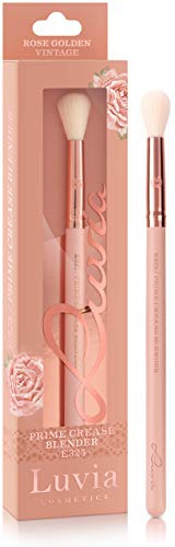 Luvia Lidschatten Blender Pinsel- Essentials Prime Crease Blender Brush E325 - Lidschattenpinsel In Nude/Roségold - Vegane Kosmetik Schminkpinsel/Kosmetikpinsel - Augenpinsel Blenderpinsel