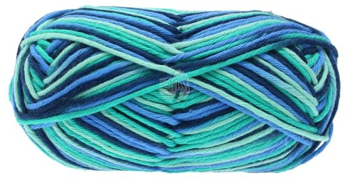 LANA GROSSA Star Print | Topflappen-Baumwolle | Handstrickgarn aus 100% Baumwolle | 50g Wolle zum Stricken & Häkeln | 90m Garn FB338