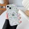 RALEAVO Magnetic Case for iPhone 15 Plus, Compatible with Magsafe Cute Flower Girls & Women Clear Case Silicone Shockproof Protective Cover with Floral Pattern Case for iPhone 15 Plus-Branches