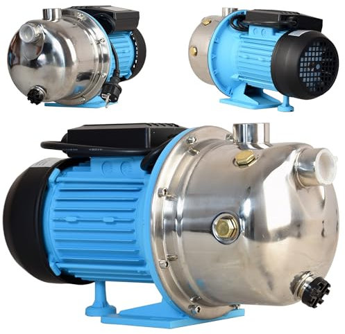 Pompa dell'acqua JS 1100 (1100 W, 3600 l/h, altezza di mandata 50 m) – per acqua pulita – pompa da giardino per irrigazione acqua piovana