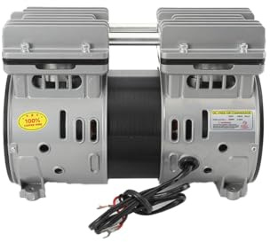 Lfhelper ölfreier Luftkompressor Kopf Silent Kompressor Druckluft 1400rpm, 550W Flüsterkompressor 8 Bar Motor, Ölfreies Kompressor Aggregat Kompressoraggregat Für Kunststoffmaschinen Klima 220V