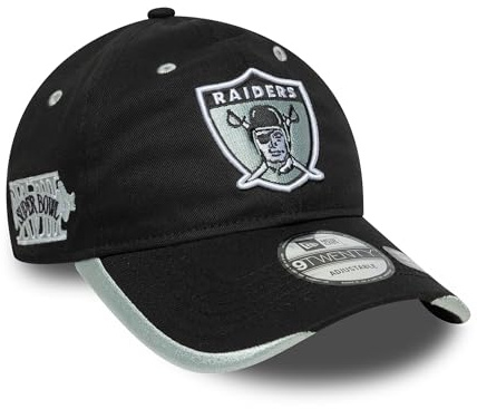 New Era Las Vegas Raiders Superbowl Sidepatch 9Twenty Snapback Cap schwarz - One-Size