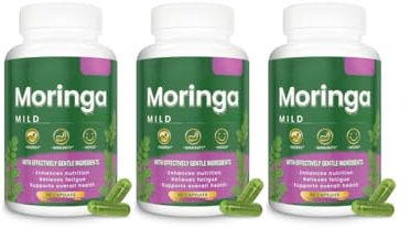 Moringa, 90 unidades, hoja pura de Moringa oleifera, con vitaminas y aminoácidos,3PCS