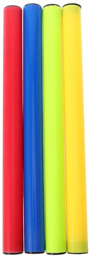 Healvian Bâtons de Relais en Plastique Léger 2,8 Cm Lot de 4 Outils de Compétition Course pour Athlétisme Accessoires de Jeu pour Passes Rapides en Relais, Couleur Couleur Aléatoire