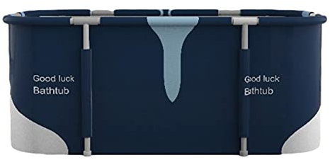 Misis Baignoire Pliable Portable Baignoire Non Gonflable 120cm Baignoire Pliante en PVCSpa Baignoire trempage Debout Baignoire Pliante en Plastique Épais Autoportante