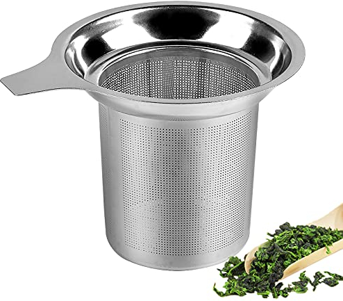 Tee-Sieb für Losen Tee, 304 Edelstahl, Teefilter für die Meisten Tee-Tassen