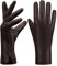 MGGM collection Damen Lederhandschuhe Touchscreen Kaschmir gefüttert,Braun,L