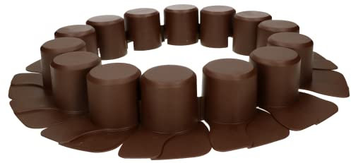 KOTARBAU® Palizzata da giardino, 60 mm x 4,05 m, marrone, per delimitare prati e marciapiedi