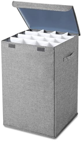 Yalikop 16 Slots Roll File Storage Organizer Poster Blueprint Holder Linen