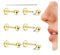YADOCA G23 Titan Helix Piercing Tragus Ohrringe Innengewinde Labret Conch Piercing Hypoallergen Helix Ohrringe Piercing Ohr Gold Tragus Piercing Schmuck, Kugel