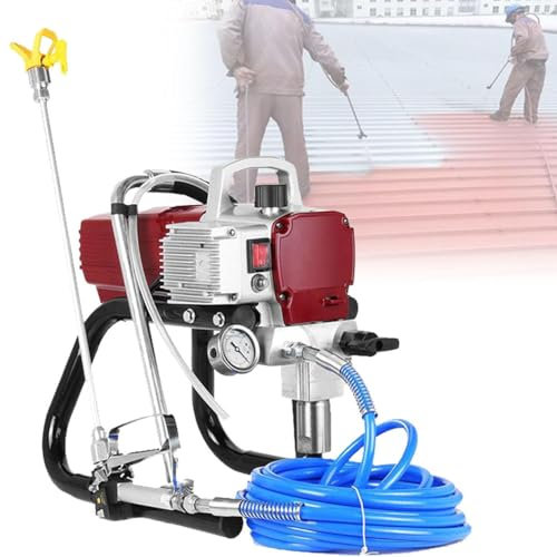 Spruzzatore di vernice airless, 1800 W ad alta pressione per dispersione e vernici al lattice, senza fili, per recinzioni esterne domestiche e progetti di garage fai da te