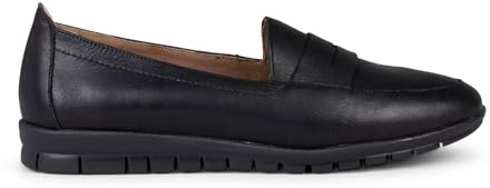 Mocasines cómodos y básicos de Piel Negro, EU 37