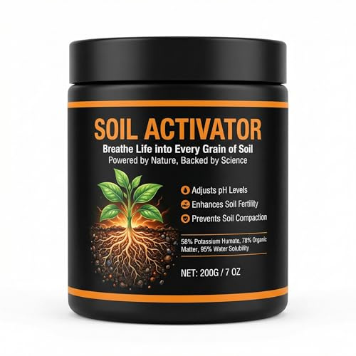 Soil Pro Activator – Soil Activator for Plants – Enhances Root Growth & Nutrient Uptake – Improves Soil Structure for Indoor & Outdoor Plants, Lawn & Garden – 1 Pack