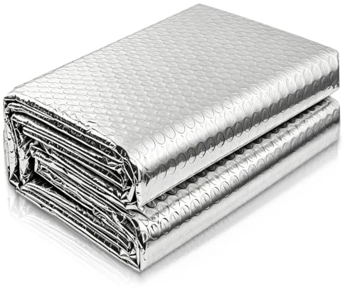 Aislante termico paredes panel reflectante radiador rollo aislante térmico de aluminio para ventanas techos puertas (60cm×3m)