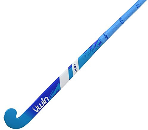 New 2020 Uwin TS-X Hockey Stick - Wooden Hockey Stick - 28-37.5 - (Pink, Silver, Blue) (Aqua/Royal, 36.5)