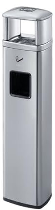 Cenicero Exterior Columna de ceniza Vertical de acero inoxidable, cubo for cenizas interior de pie for el hogar, Patio, eliminación de colillas de cigarrillos Cajas de Ceniza
