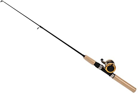 Canne à Pêche Télescopique, Ensemble combiné de Moulinet Fixe, équipement de Pêche sur Glace, Canne à Pêche sur Glace Ultralégère et Portable, Complète avec Gabarits pour Adultes