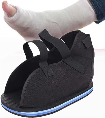 Ortesis de pie, botas for reparación de fracturas, zapatos de recuperación de rehabilitación impermeables, antideslizantes, transpirables con punta abierta y correa ajustable for protección de recuper