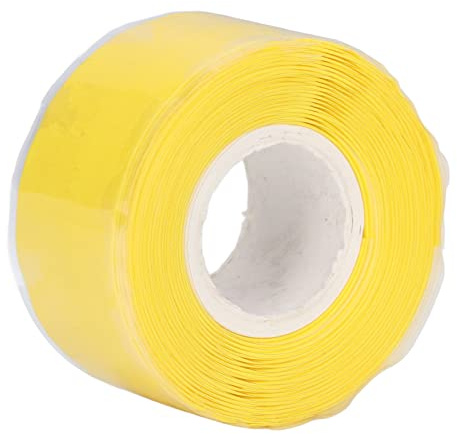 Akozon , Duct Tape 3 Meter Silicone Self Fusing, Meter, Insulating, Amalgamating Insulating Good Sealing for Water Pipe HoseGreen Tapes Pipes Green (Yellow)