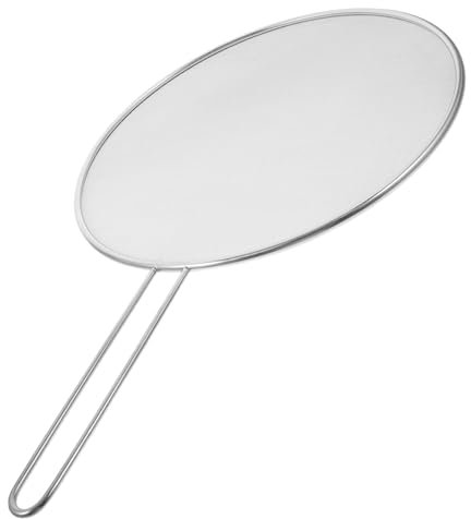 OUNONA Copertura in Rete Antiolio Coperchio per Pentola Antigoccia Protezione Antischizzi di Grasso per Frittura Protezione Antigrasso Protezione Antigrasso per Pentole Schermo di