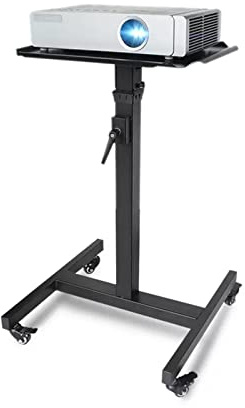 OWOHYG Supporto Universale per proiettore Portatile, treppiede, Supporto telescopico, Vassoio, Carrello, Tavolo da Lavoro Mobile per casa e Ufficio, ripiano per proiettore Regolabile in