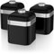 Swan SWKA1020BN Black Retro 3 Canisters, Color-Coated Iron