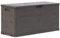 FIRBNUS Mülltonnenbox 117x45x56 cm 280 L Abschließbare Box Gartentruhe Auflagenbox Kissenbox Box mit Deckel Outdoor Gartenboxen Gartenschrank Storage Boxes Braun Kunststoff Holzoptik