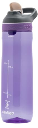 Contigo Cortland Autoseal Water Bottle | Large 720ml BPA Free Drinking Bottle | Sports Flask | Leakproof Drink Bottle | Ideal for School, Gym, Bike, Running, Hiking
