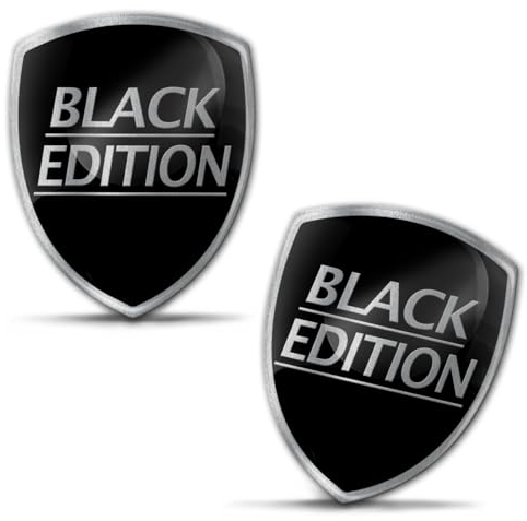 Biomar Labs 2 x Aufkleber 3D Gel Silikon Stickers Autoaufkleber Auto Motorrad Fahrrad Laptop PC Tablet Black Edition KS 68