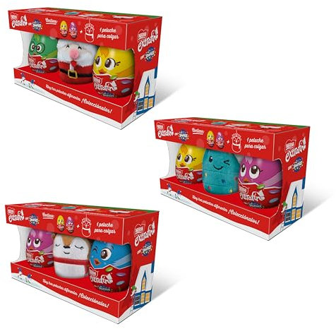 NESTLÉ EXTRAFINO Lote huevos de chocolate mas un peluche 80g