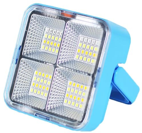 Koolenry Rechargeable Solar LED Spotlight - USB Outdoor Floodlight, Powerful Projector Construction Lamp for Enhanced Visibility