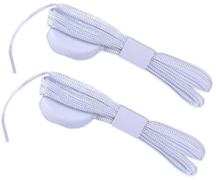 HOOWIFFY Cordones Luminosos para Zapatos Blancos 10 Luces LED Integradas, Resistentes y Protectores de Batería, Ideales para Correr y Fiestas de Navidad