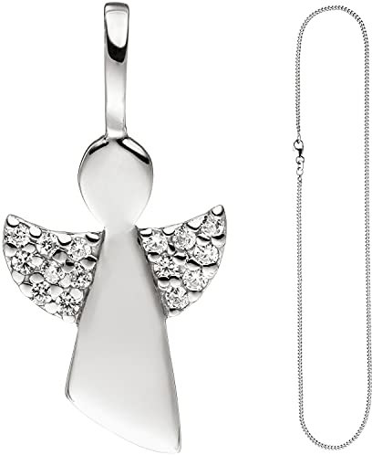 Jobo Damen-Anhänger Schutzengel aus 925 Sterling Silber mit Kette 38 cm