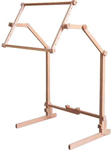 Fußbodenständer Elbe mit Stickrahmen, (30x48cm), stabil, verstellbar, drehbar, hochwertige Verarbeitung