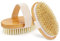FREATECH 2-Pezzi Spazzola Corpo a Secco con Setole Naturali Morbide e Dure, Anticellulite Spazzola Esfoliante Corpo Scrub Spazzola Bagno Doccia per Rimuovere Pelle Morta e Drenaggio Linfatico