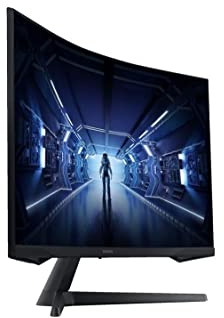 Samsung Monitor Gaming Odyssey G5 (C27G55), Curvo (1000R), 27, 2560x1440 (WQHD 2K), HDR10, VA, 144Hz, 1ms (MPRT), FreeSync Premium, HDMI, DP, Ingresso Audio, Eye Saver Mode, Flicker Free