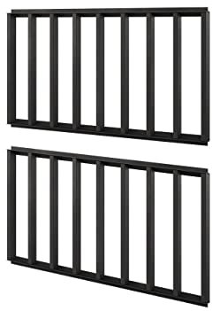 Mirjan24 Wandregal Teen Flex TF14, TV Wand Paneel mit LED Beleuchtung, Wandverkleidung (Schwarz/Raw Steel)