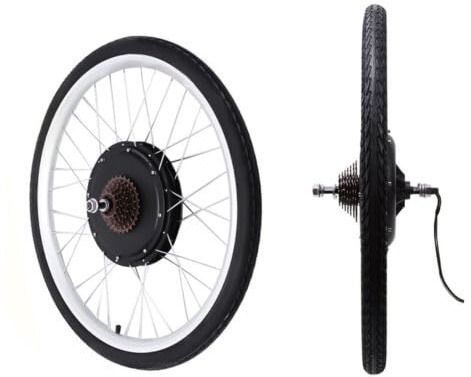 Queeucaer Kit de conversión de 26 pulgadas 36 V 800 W para rueda trasera de bicicleta eléctrica LCD (excepto batería)