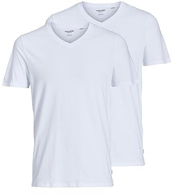 JACK & JONES Male T-Shirt 2er-Pack Einfarbig T-Shirt
