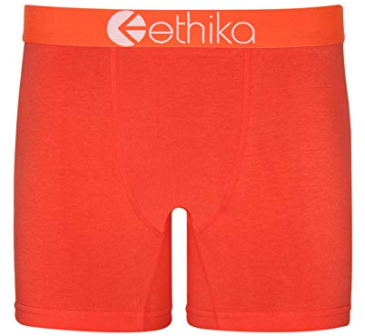 Ethika Herren Mid Boxershorts | Native Orange (sortiert, groß)
