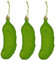 3 x Baumschmuck Gurke aus Kunststoff zum Hängen 12 cm Baumhänger Christbaumschmuck