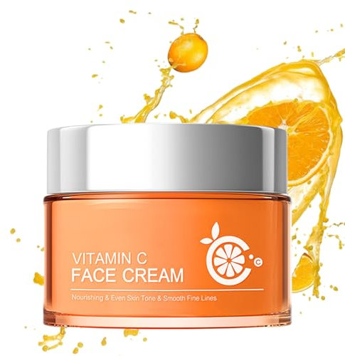 Vitamin C Moisturiser For Face Cream, Anti Aging & Wrinkle Day And Night Face Cream For Women & Men, Brighten & Even Skin Tone, Boost Skin Collagen, Reduce Fine Lines for Skin Care