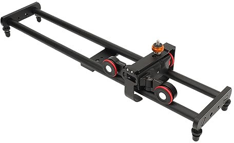 Carrello per Videocamera Wireless, Carrello di Scorrimento per Binario Elettrico Motorizzato a velocità Infinita con Controllo APP, Ripresa in Curva/linea Retta, per Messa a