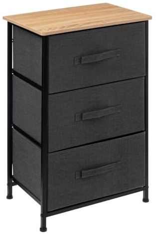 5five - aufbewahrung mit 3 schubladen dunkelgrau tissa