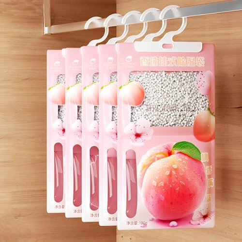 Assorbi Umidità Armadio 9 Pack 100g con profumo, Sacchetti Assorbi Umidità da Appendere Assorbono, Sacchetti deumidificanti per armadi, Armadio Antimuffa Antiumidita Casa, Sacchetto Essiccante