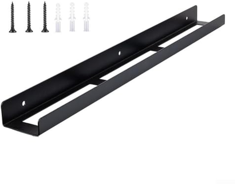 Wall Mounted Metal Rack for Trigger Spray Bottles Garage Storage Holder Organizes Six 16oz Bottles for Cleaning and Automotive Use