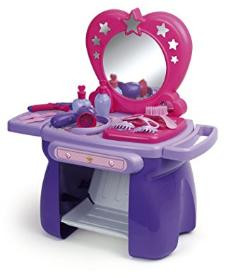 Chicos - Lovely Princess My First Kinderfrisiertisch mit großem Spiegel | Friseurset 12 Zubehör | Mädchenschminkkommode | Prinzessinnenfrisiertisch (84208)