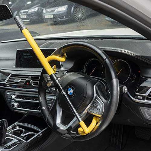 UKB4C Car Double Claw Anti Theft Strong High Security Steering Wheel Lock for BMW 1 2 3 4 5 6 Series X3 X4 X5 X7 i8 Z3 Z4